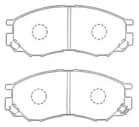 Комплект тормозных колодок AISIN ASN-255